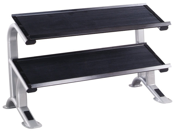 York ETS 2-Tier Dumbell Flat Tray Rack