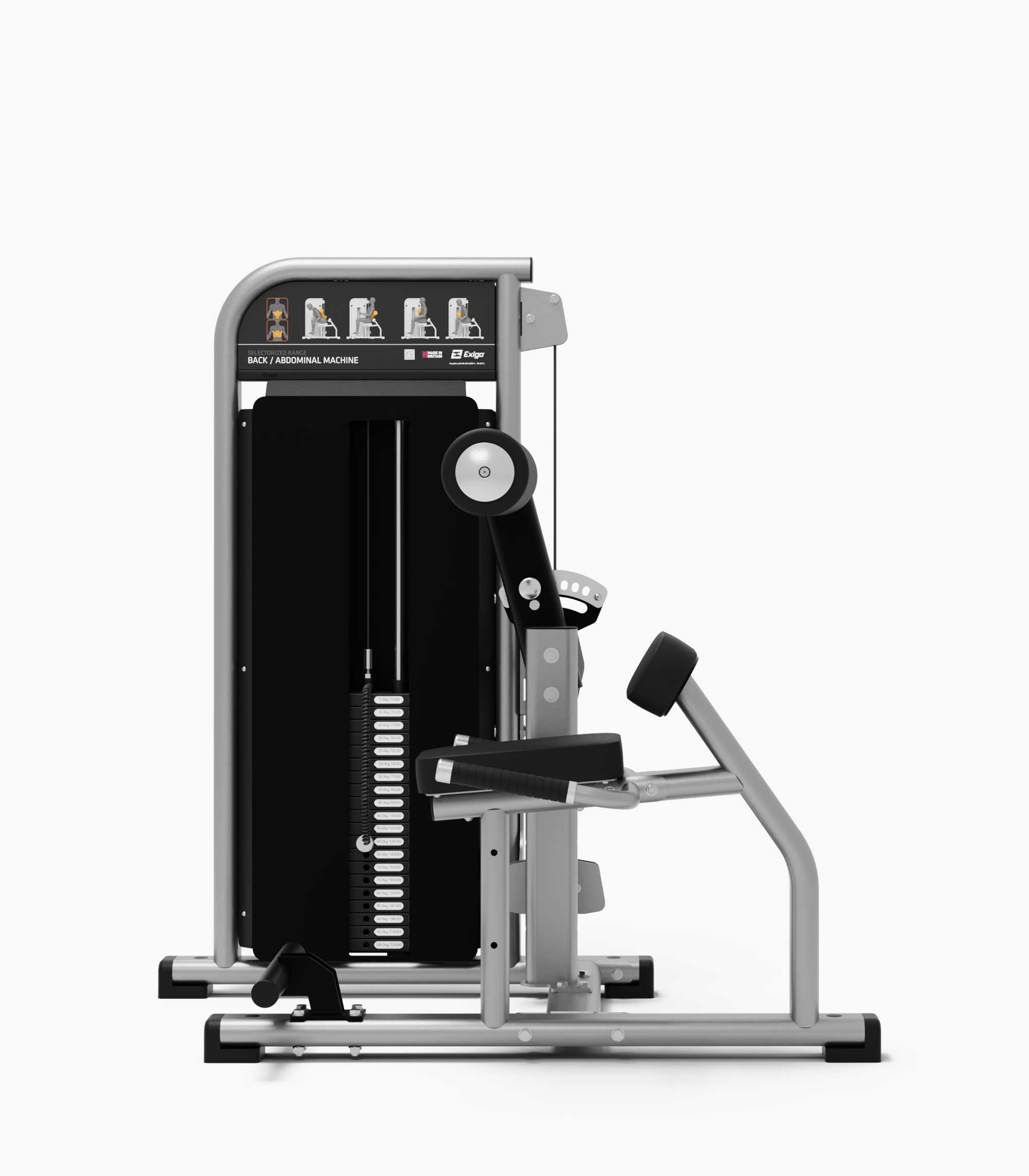 Exigo Selectorised Back / Abdominal Machine