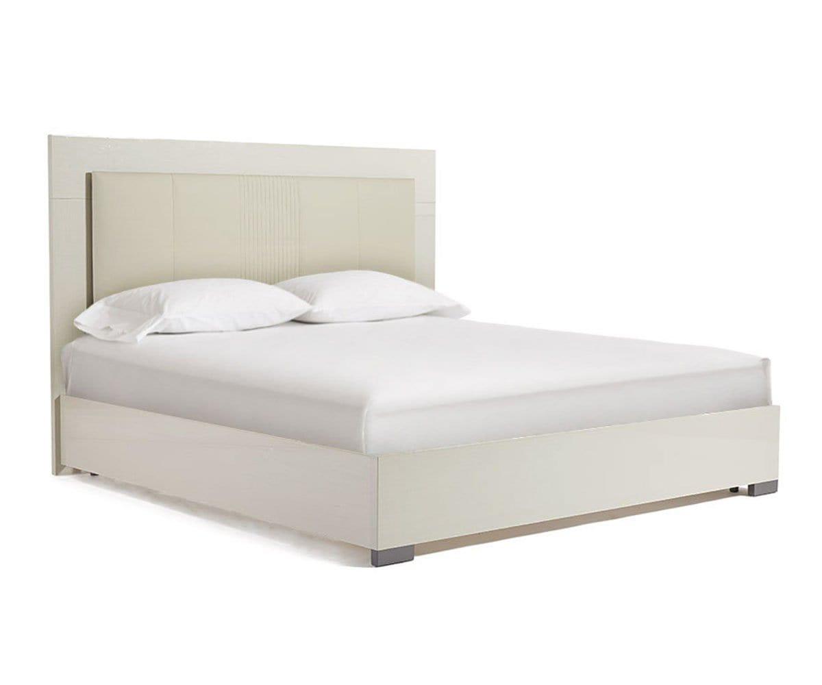 Niccola Bed Queen / High Gloss Pearl - Scandinavian Designs (49139308855590)