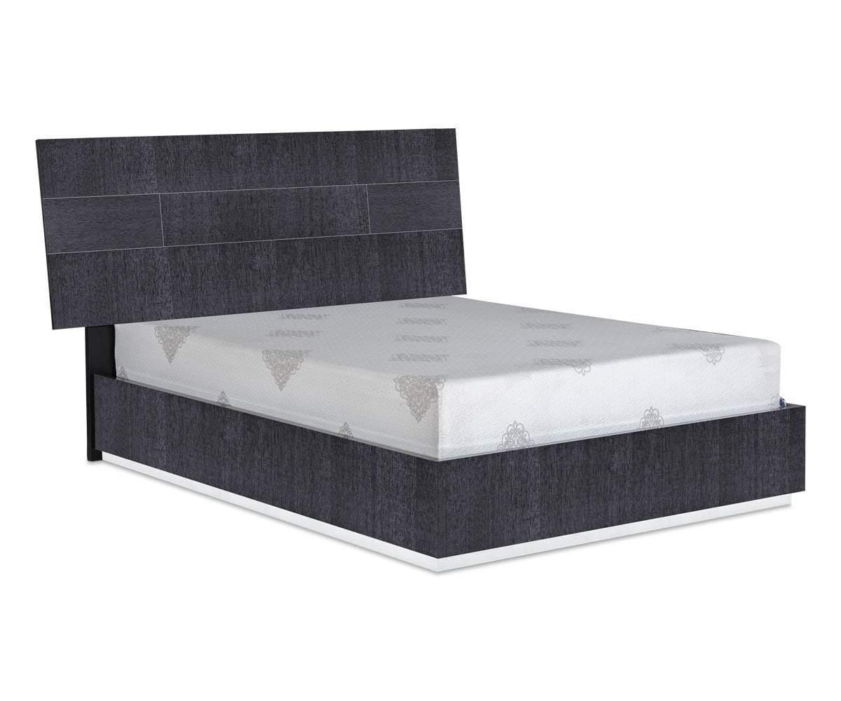 Mondiana Bed High Gloss Grey / Queen - Scandinavian Designs (49139301220646)