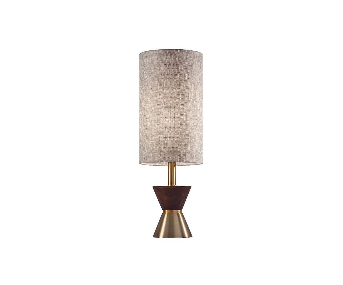 Grazia Table Lamp Walnut/Brass - Scandinavian Designs (49139356139814)