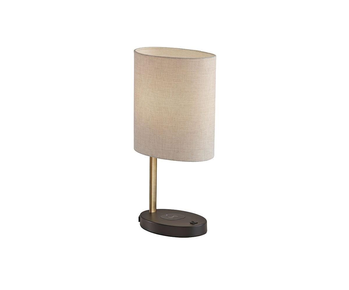 Marta Table Lamp W/ Charger Black/Brass - Scandinavian Designs (49139361677606)