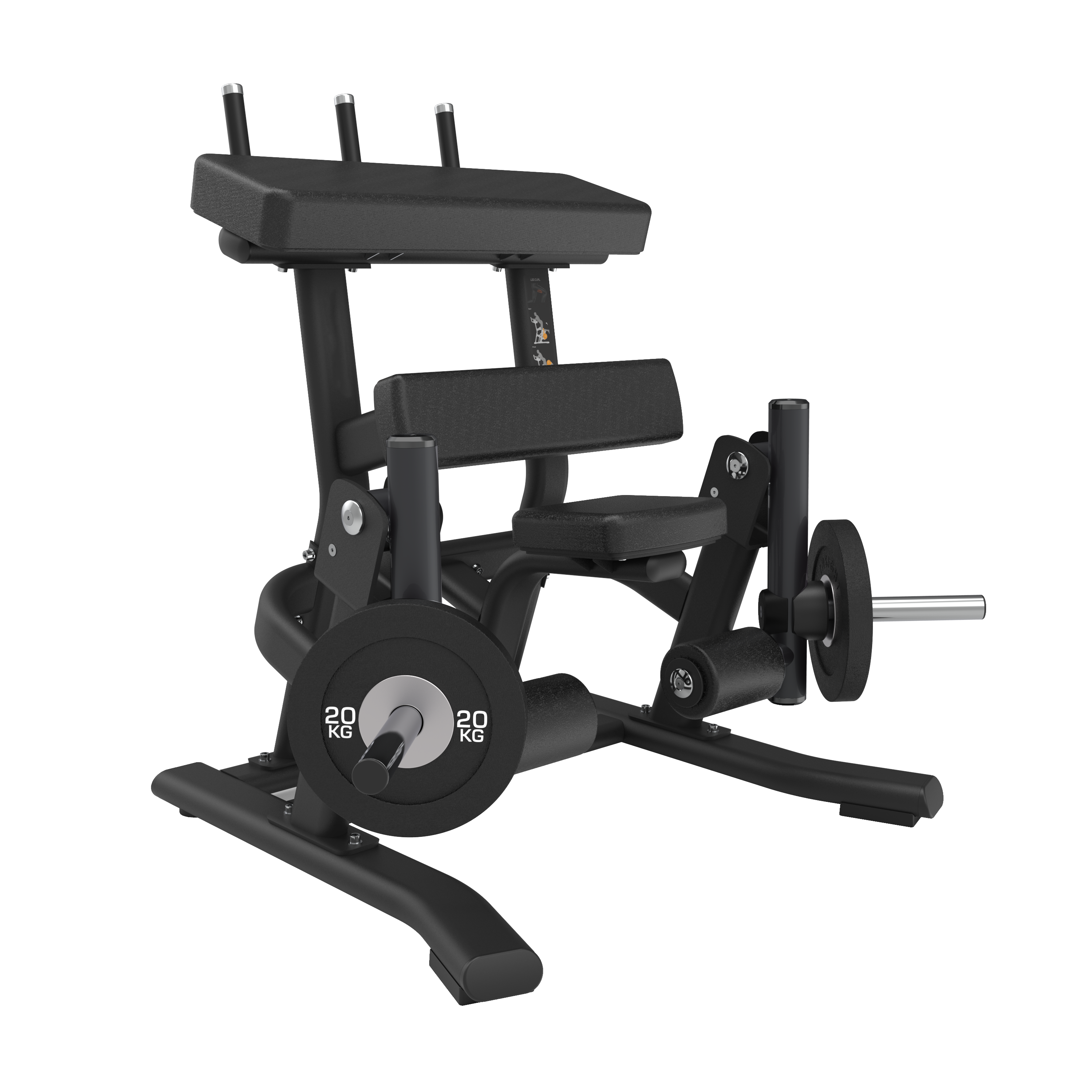 Attack Fitness Plate Loaded Standing Leg Curl