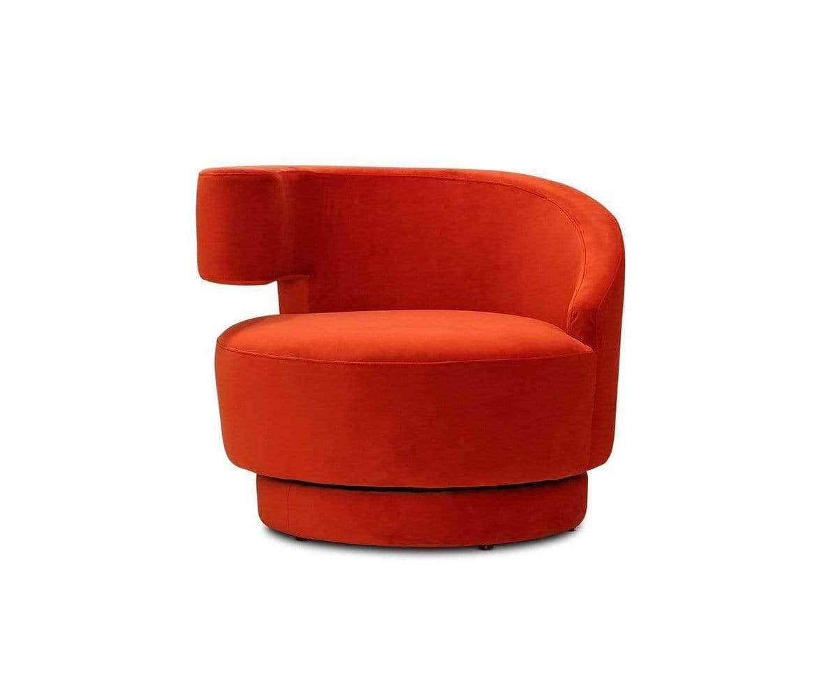 Wynne Swivel Chair Orange DS1862-15 - Scandinavian Designs (49139174801702)