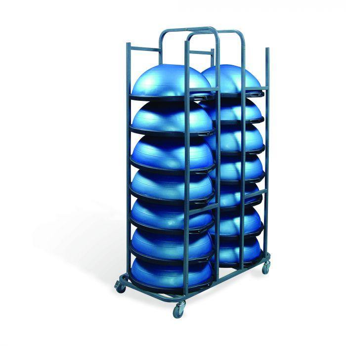 BOSU Storage Cart + 14 Commercial BOSU