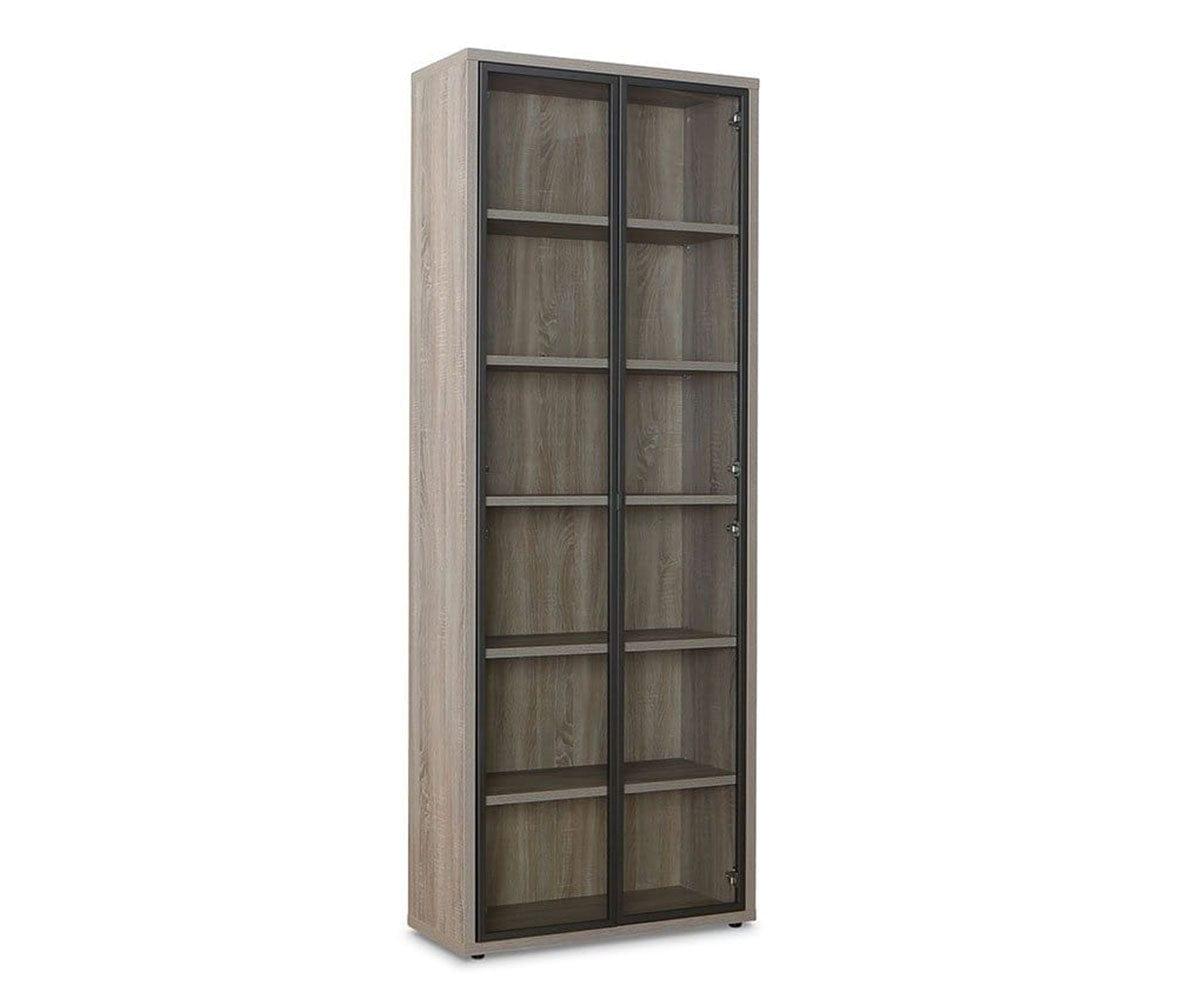 Gammel High Bookcase with Glass Doors (49139408830758)