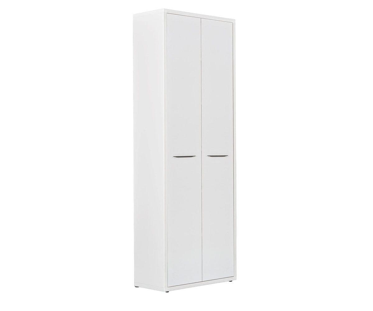 Gammel High Bookcase with Doors - White (49139414597926)