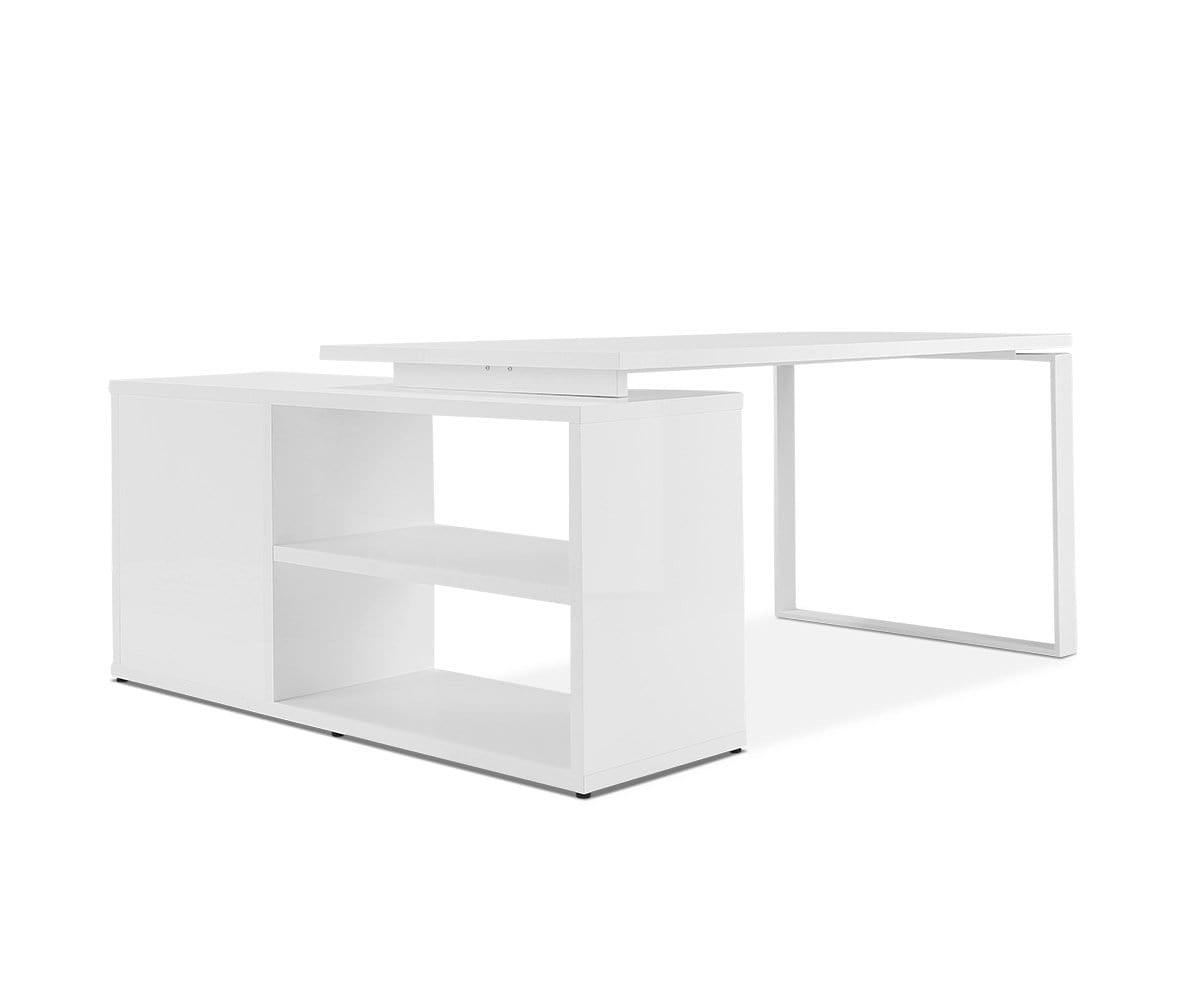 Gammel Desk With Reversible Return - White (49139676610854)