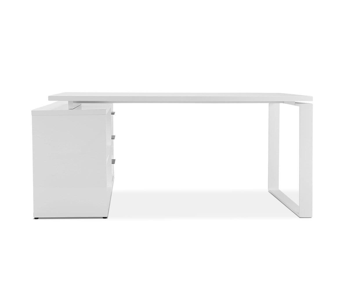 Gammel Desk With Reversible Return - White (49139676545318)