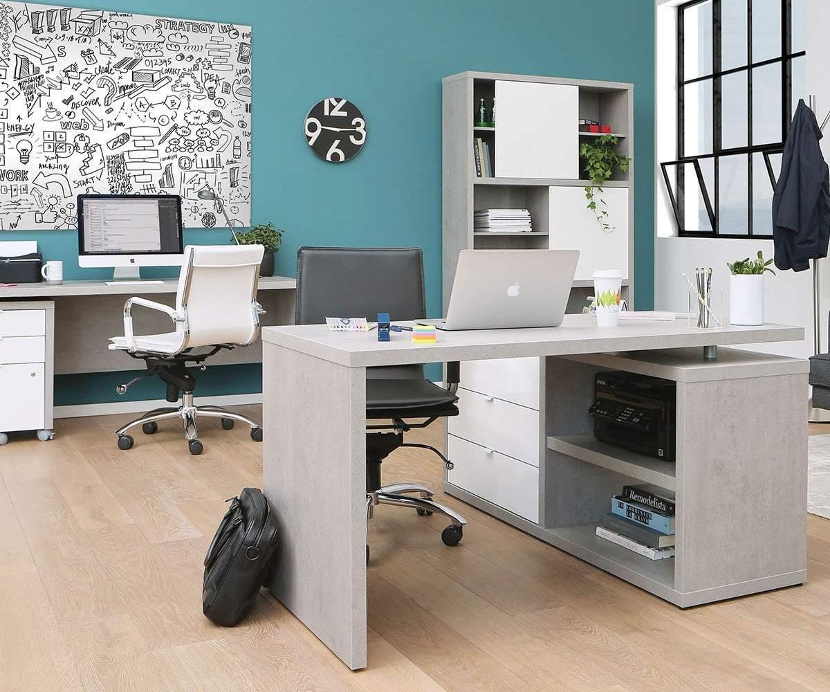 Sten 60" Desk With Storage Return (49139668058406)