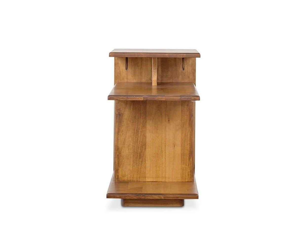 Wood Castle Mid-Century End Table (49140024181030)