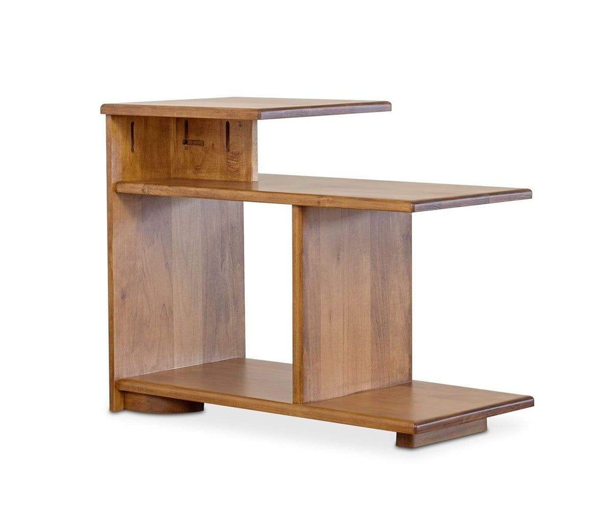 Wood Castle Mid-Century End Table (49140024148262)