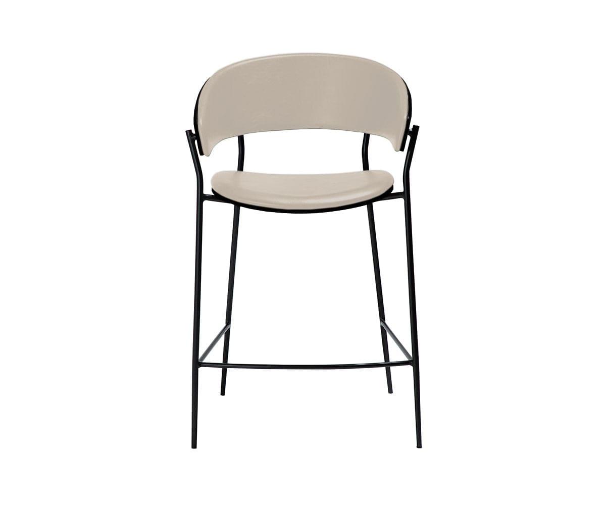 Crib Leather Counter Stool Bone White - Scandinavian Designs (49139495960870)