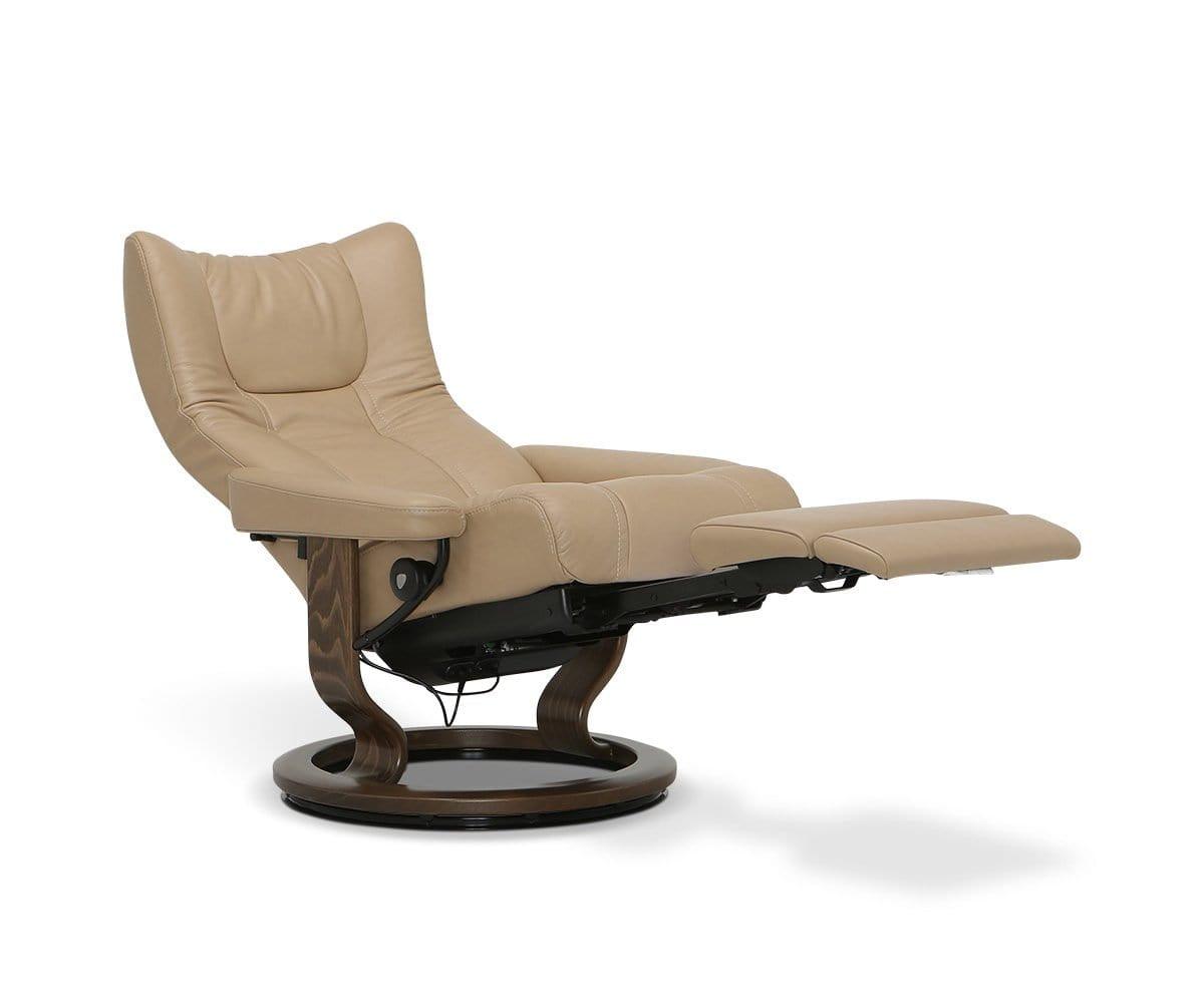 Stressless® Wing Power Leg & Back Recliner (49139207405862)