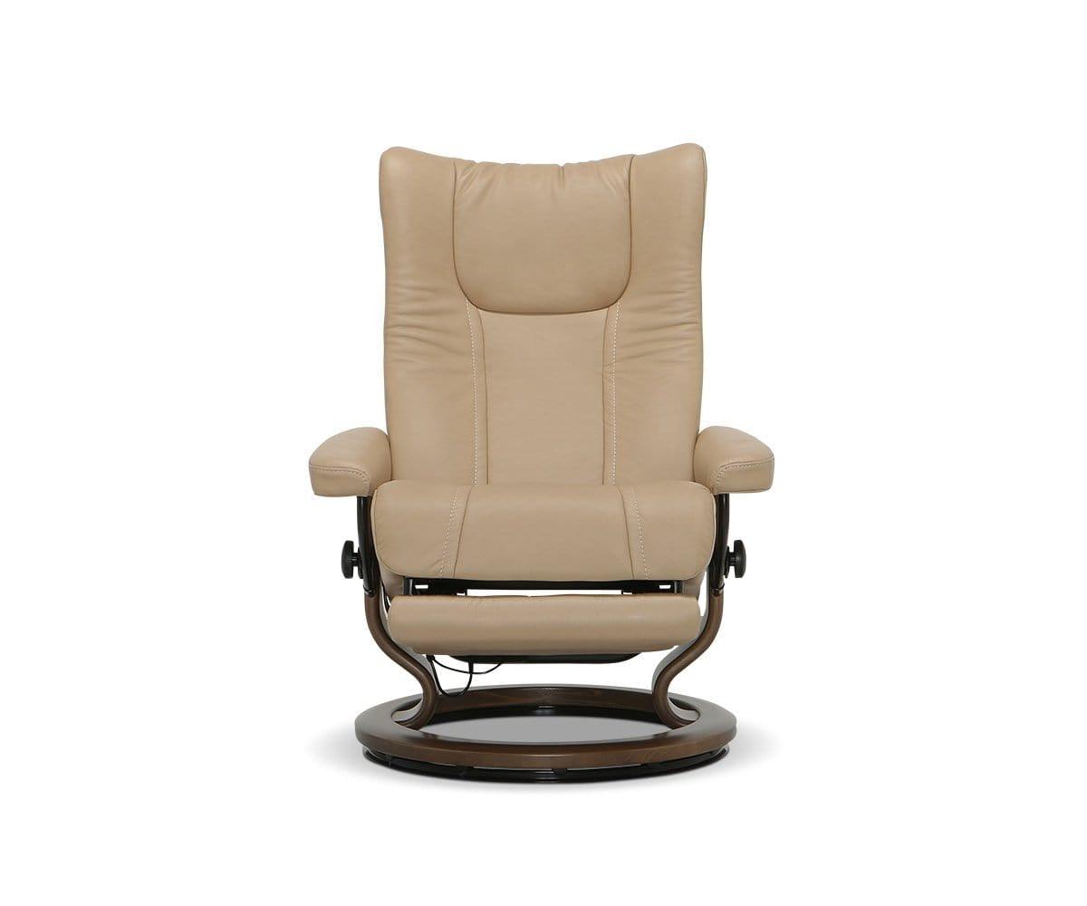 Stressless® Wing Power Leg & Back Recliner (49139207602470)