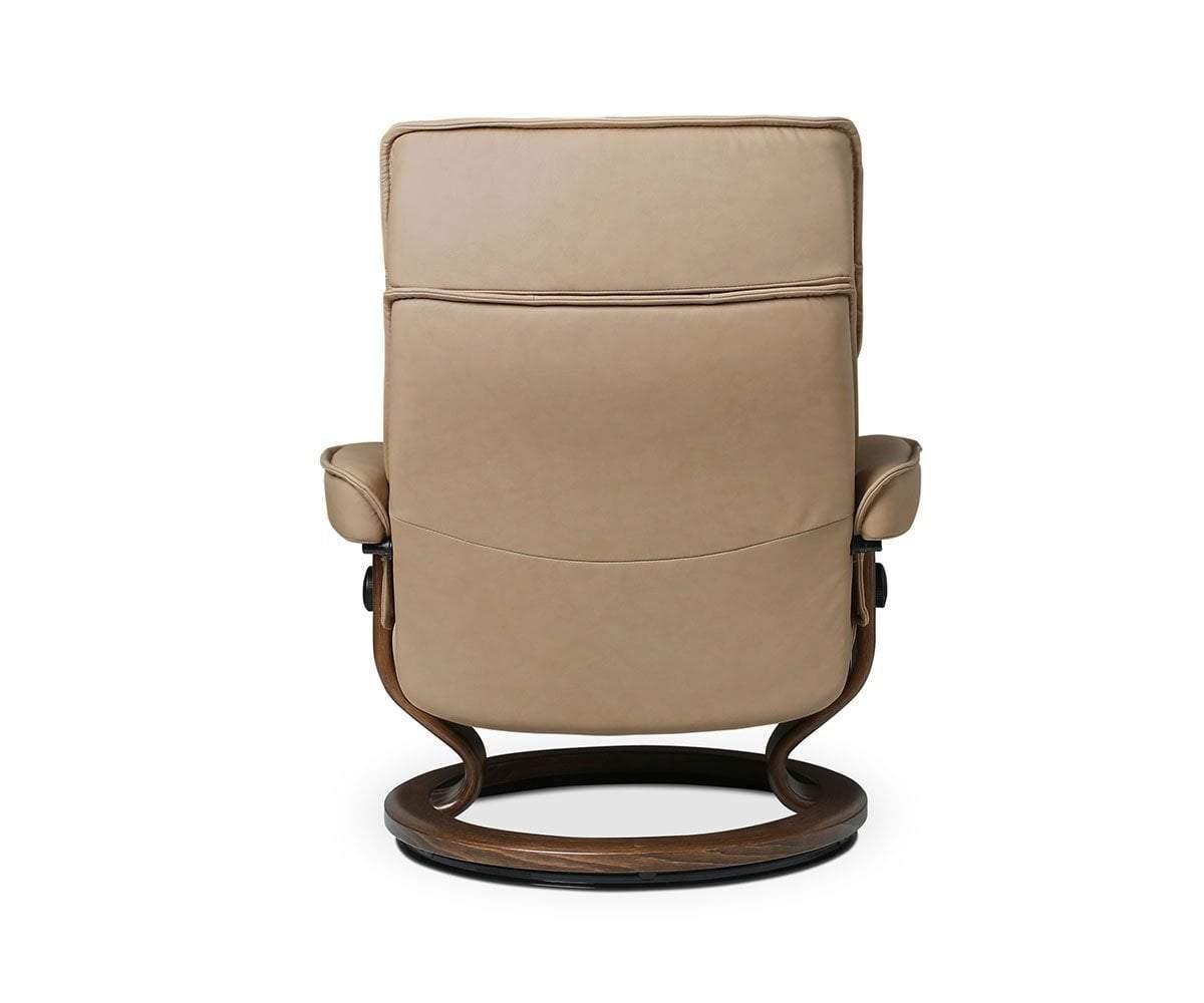 Stressless® Admiral Recliner & Ottoman - Sand (49139214975270)