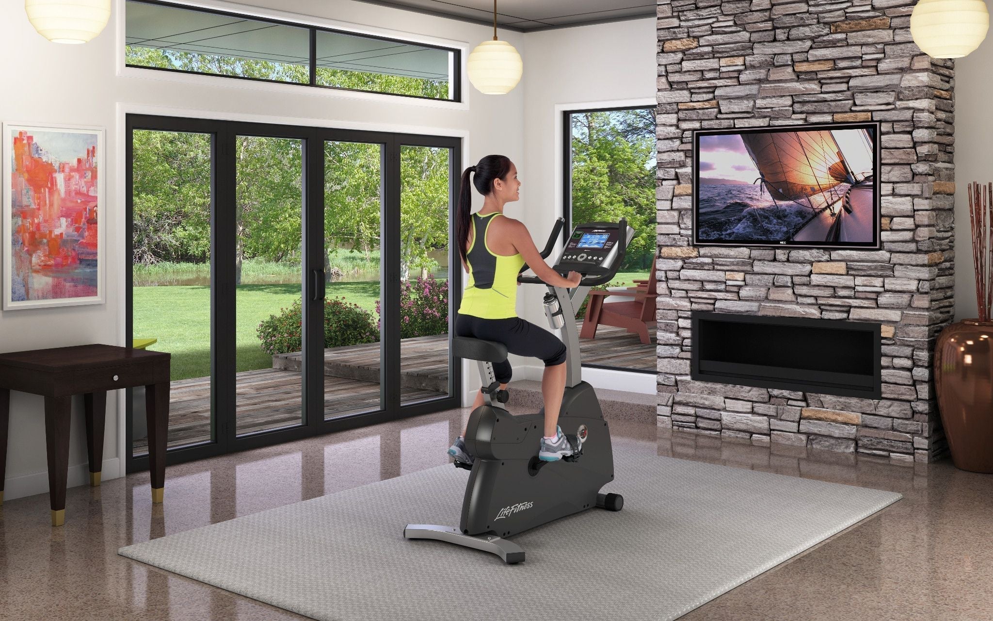 Life Fitness C1 Lifecycle Exercise Bike with Go Console