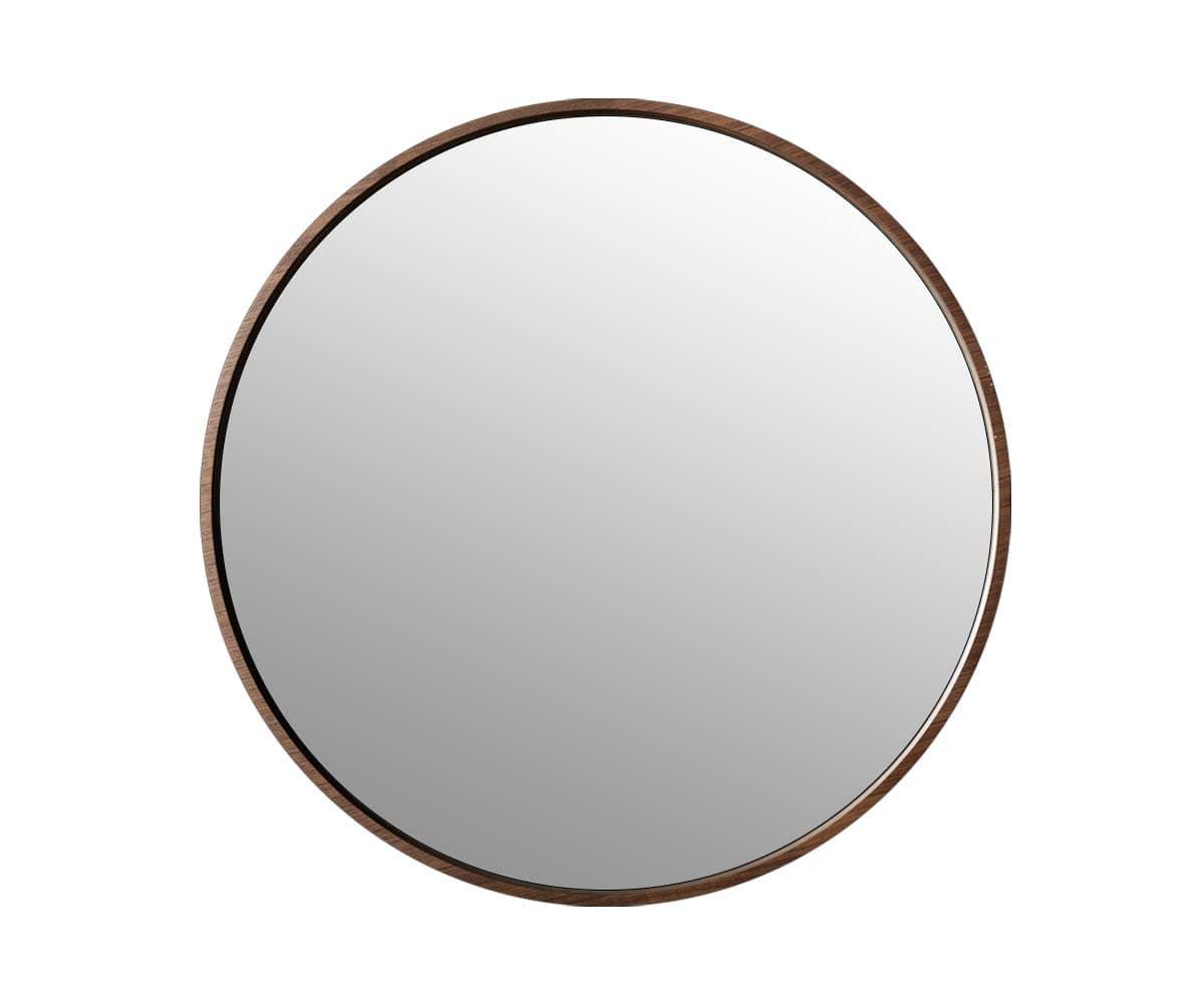 Baptisia 47"Round Mirror Walnut - Scandinavian Designs (49140052427046)