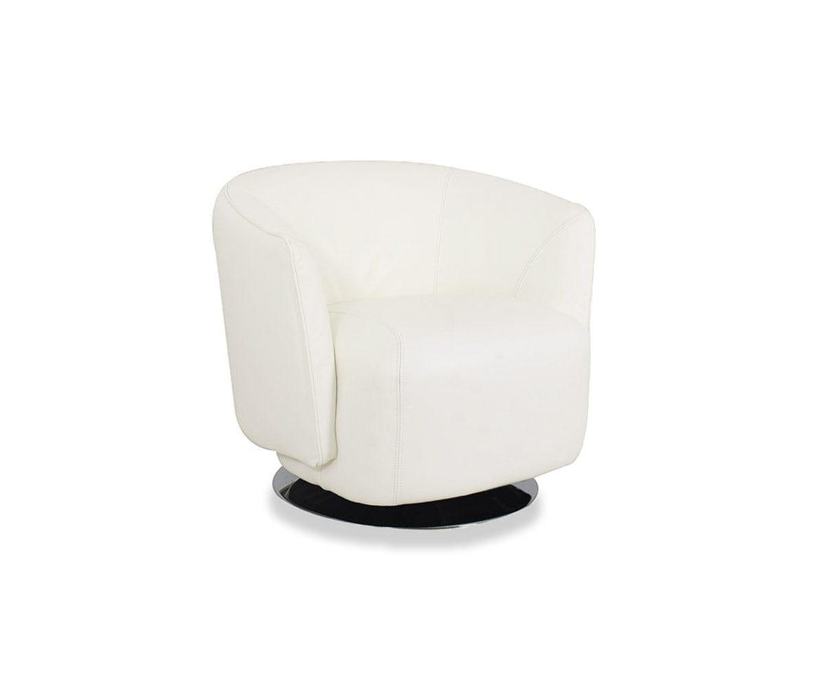 Elena Leather Swivel Chair (49139202785574)