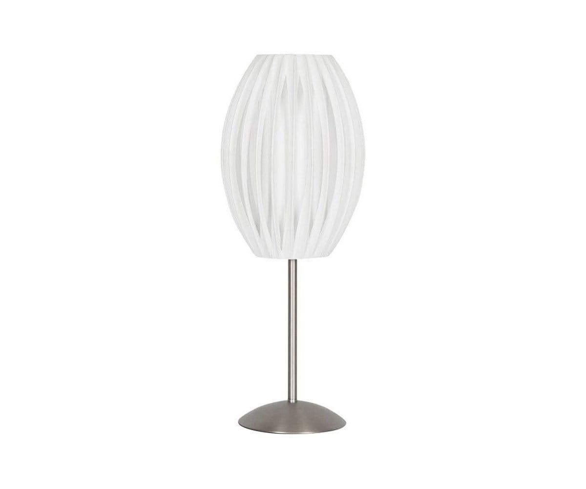 Egg Table Lamp Satin Steel - Scandinavian Designs (49139360071974)