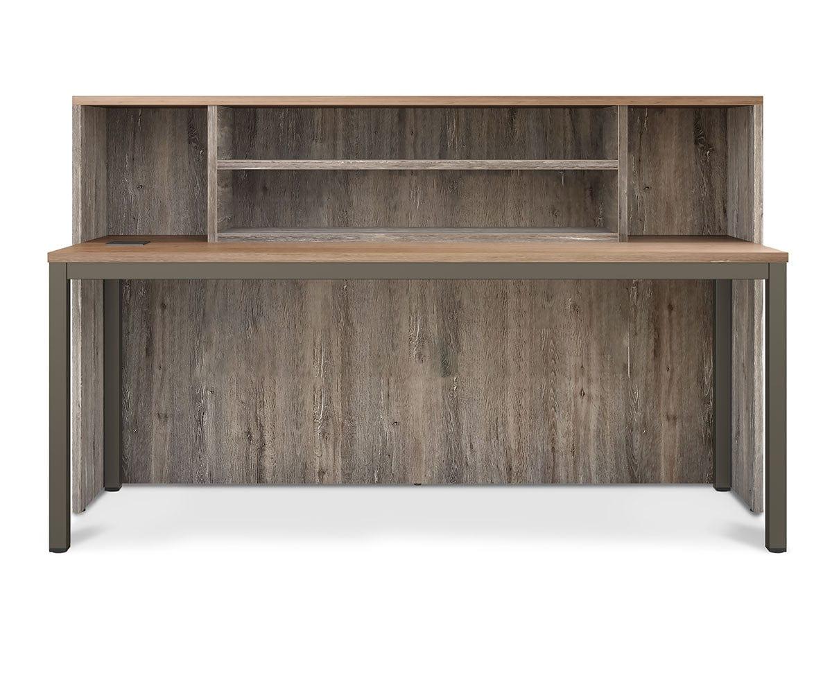 Slater Reception Counter Oak/Slate Grey Driftwood - Scandinavian Designs (49139690701094)