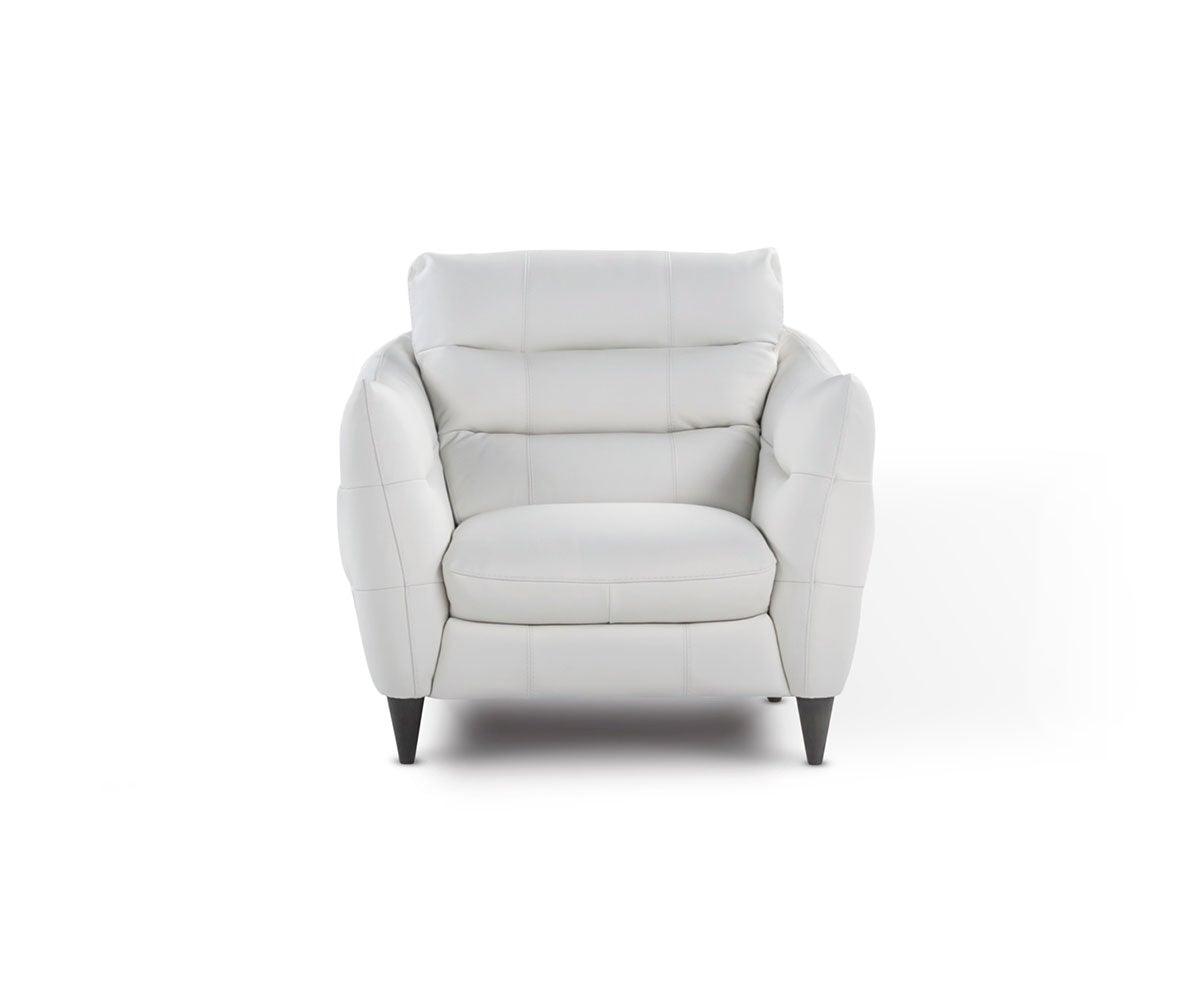 Blanca Leather Chair White 370/S - Scandinavian Designs (49139202031910)