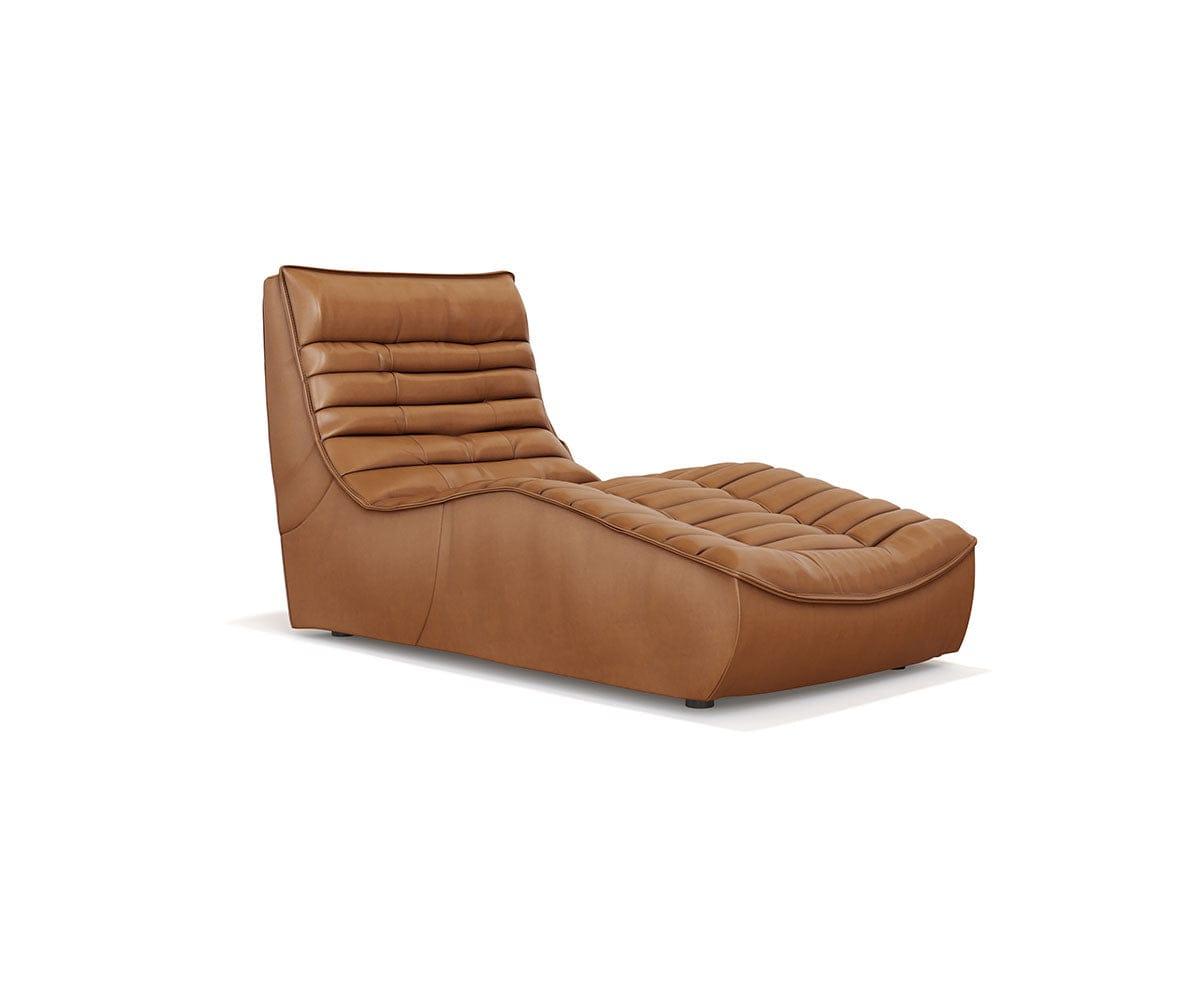 Diego Leather Chaise Brown 1520 - Scandinavian Designs (49139246399782)