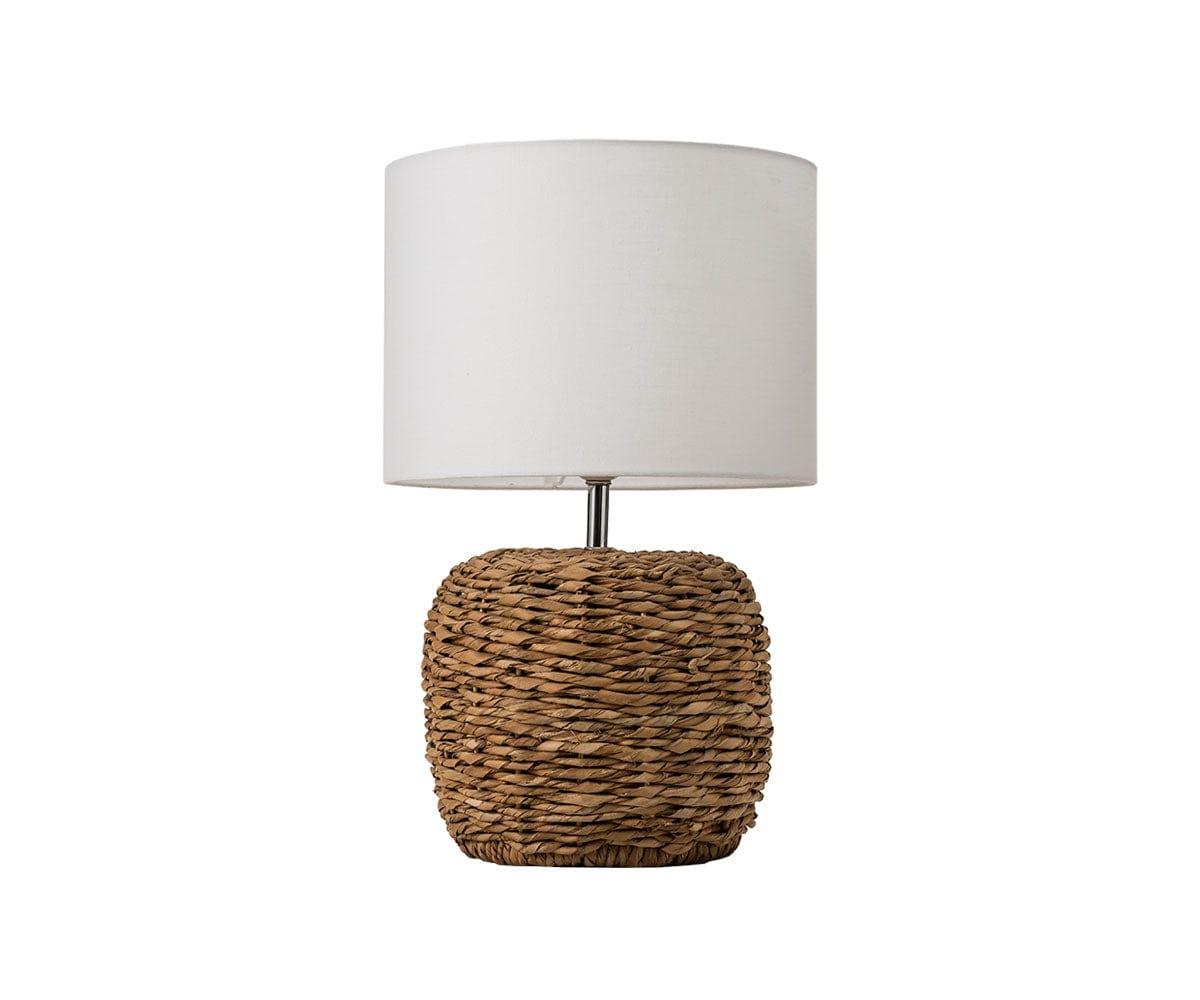 Woven Reeds Table Lamp Natural Wicker / Short - Scandinavian Designs (49139364856102)