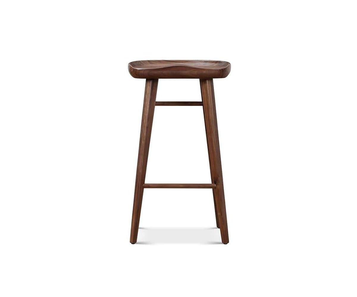 Kallan Bar Stool Walnut - Scandinavian Designs (49139488653606)