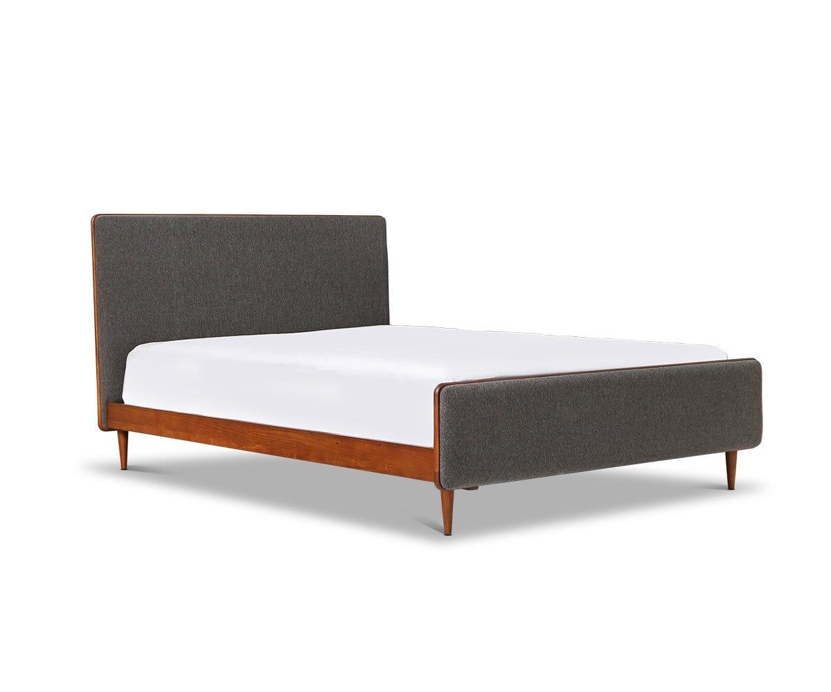 Holfred Bed Timber Brown/Grey / Queen - Scandinavian Designs (49139300270374)