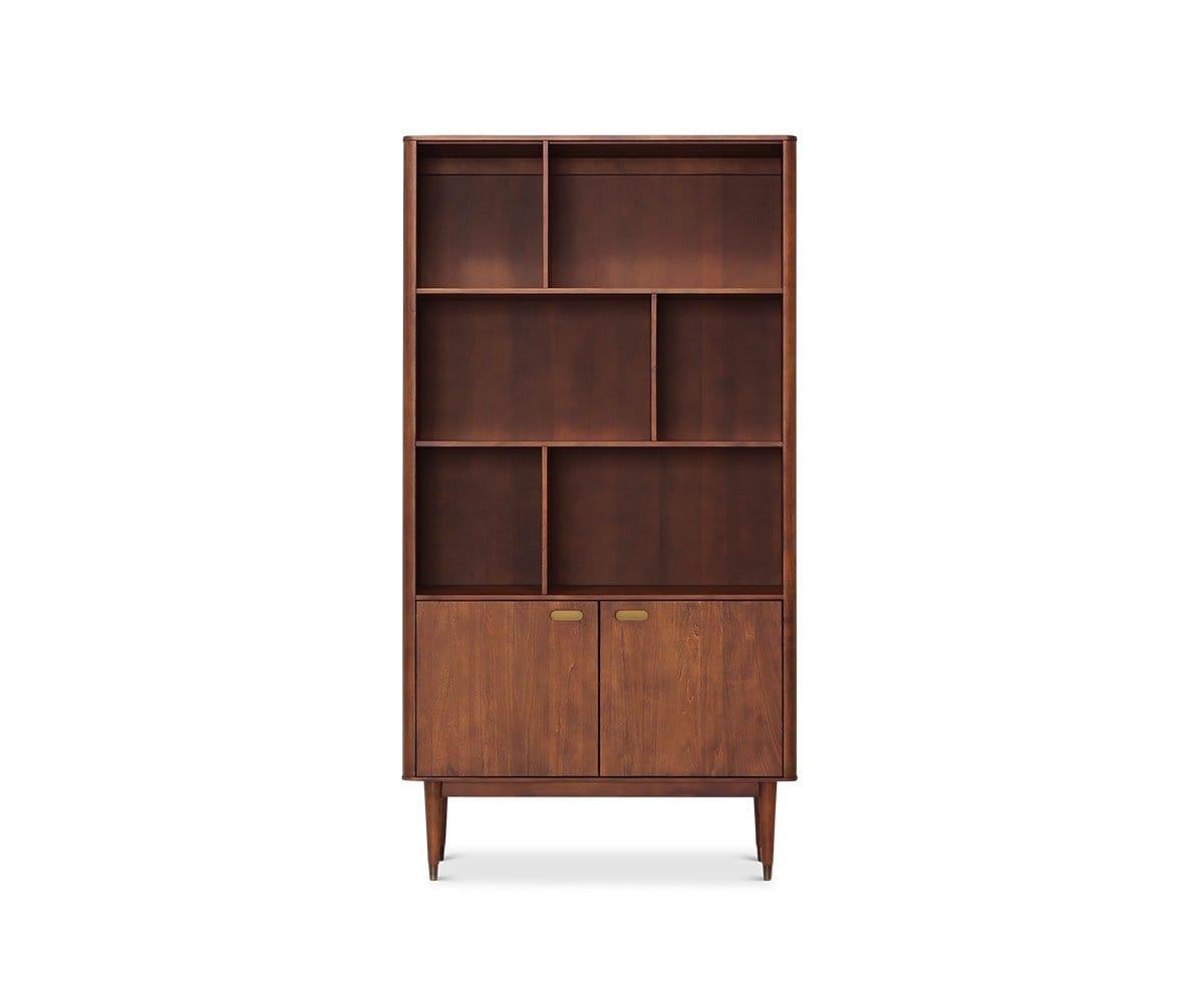 Holfred Wide Bookcase Timber Brown - Scandinavian Designs (49139413975334)