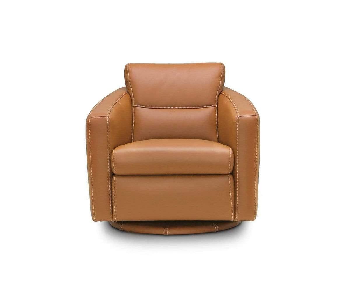 Linus Swivel Glider Chair COGNAC Z76/51 - Scandinavian Designs (49139161792806)