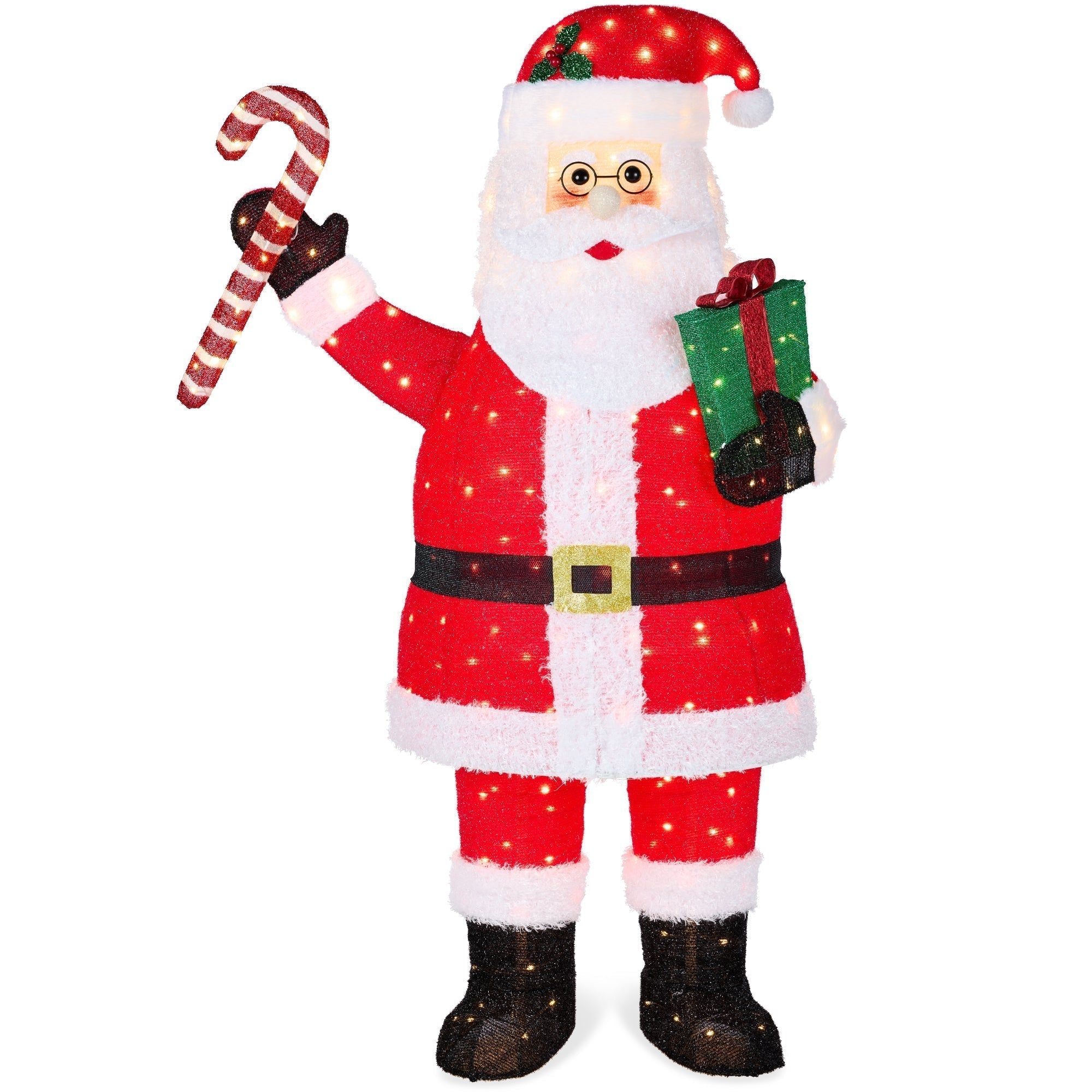 Lighted Pop-Up Santa Claus Outdoor Christmas Decoration w/ LED Lights (49140587233574)