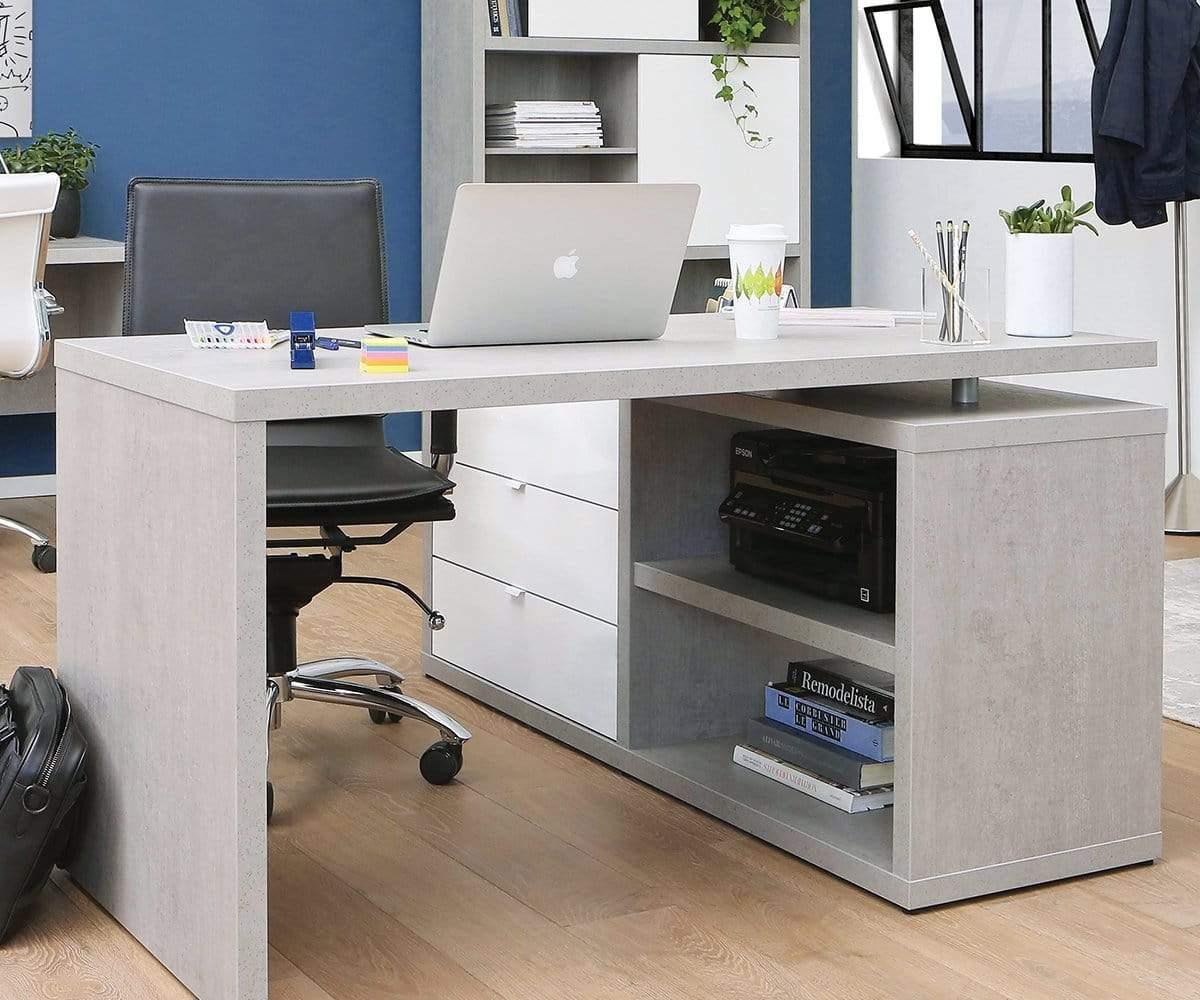 Sten 60" Desk With Storage Return (49139668025638)