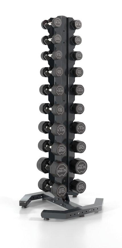 Escape 2.5-25kg SBX Dumbbell Set with Upright Rack