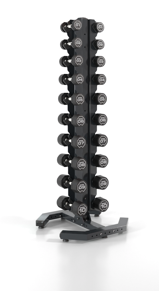 Escape 1-10kg Urethane Dumbbell Set with Upright Rack