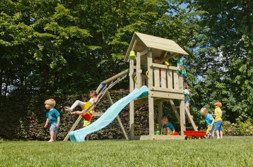 Blue Rabbit Kiosk Wooden Play Tower