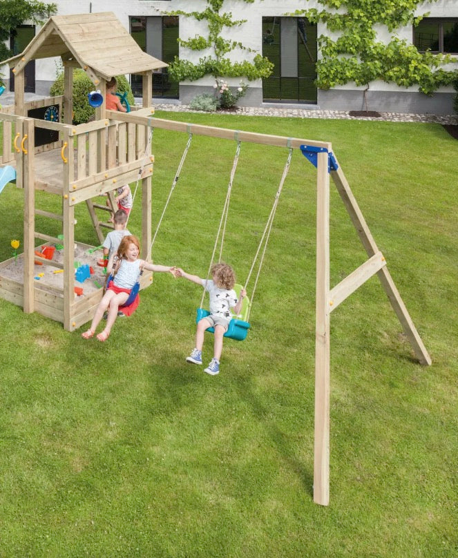 Blue Rabbit Swing Wooden Play Module