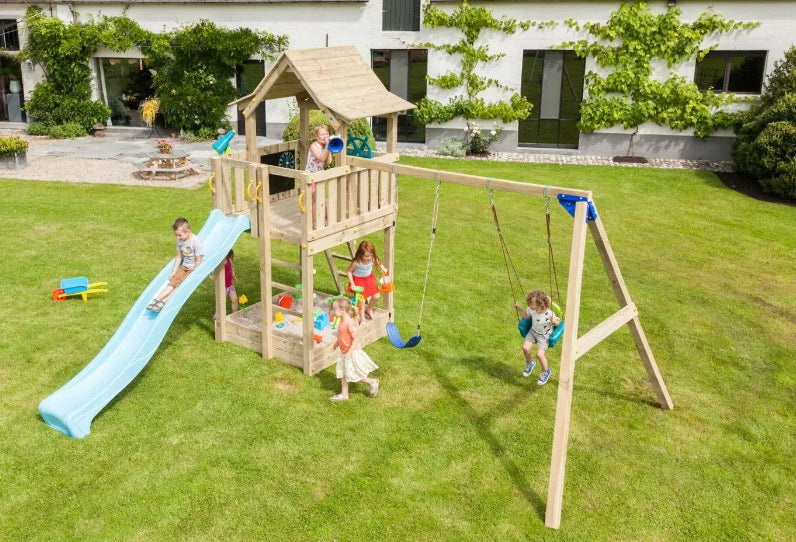 Blue Rabbit Swing Wooden Play Module