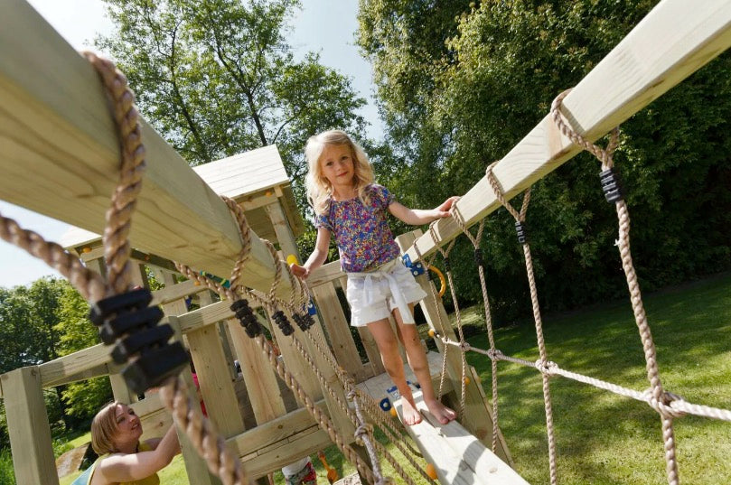 Blue Rabbit Bridge Wooden Play Module