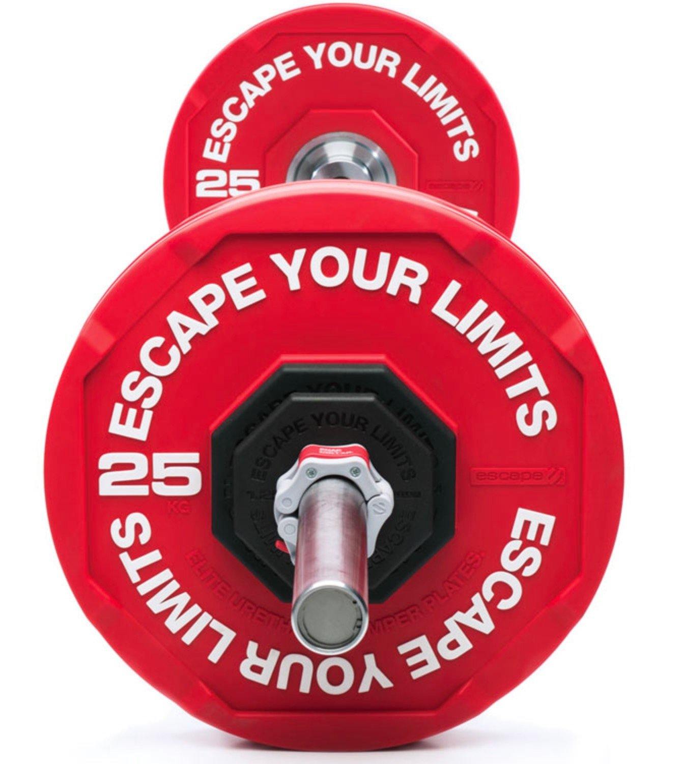 Escape Elite Urethane Bumper Plates Up to 25Kg