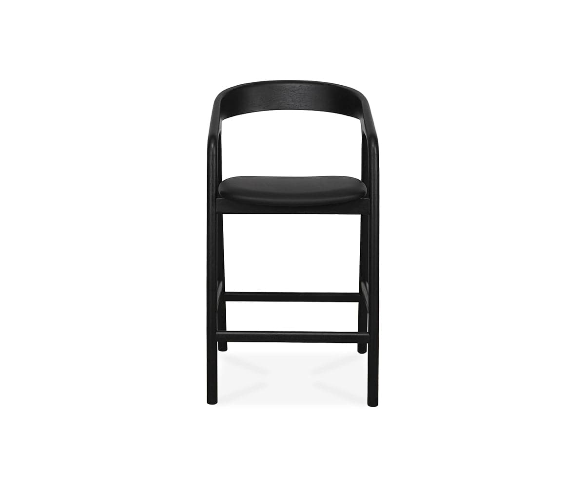 Oleena Counter Stool Black/Black Oak - Scandinavian Designs (49139499041062)