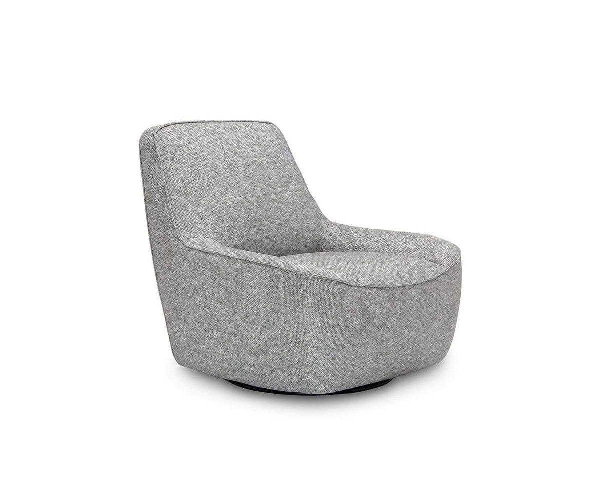 Rost Swivel Chair - Light Grey/Blue (49139240698150)