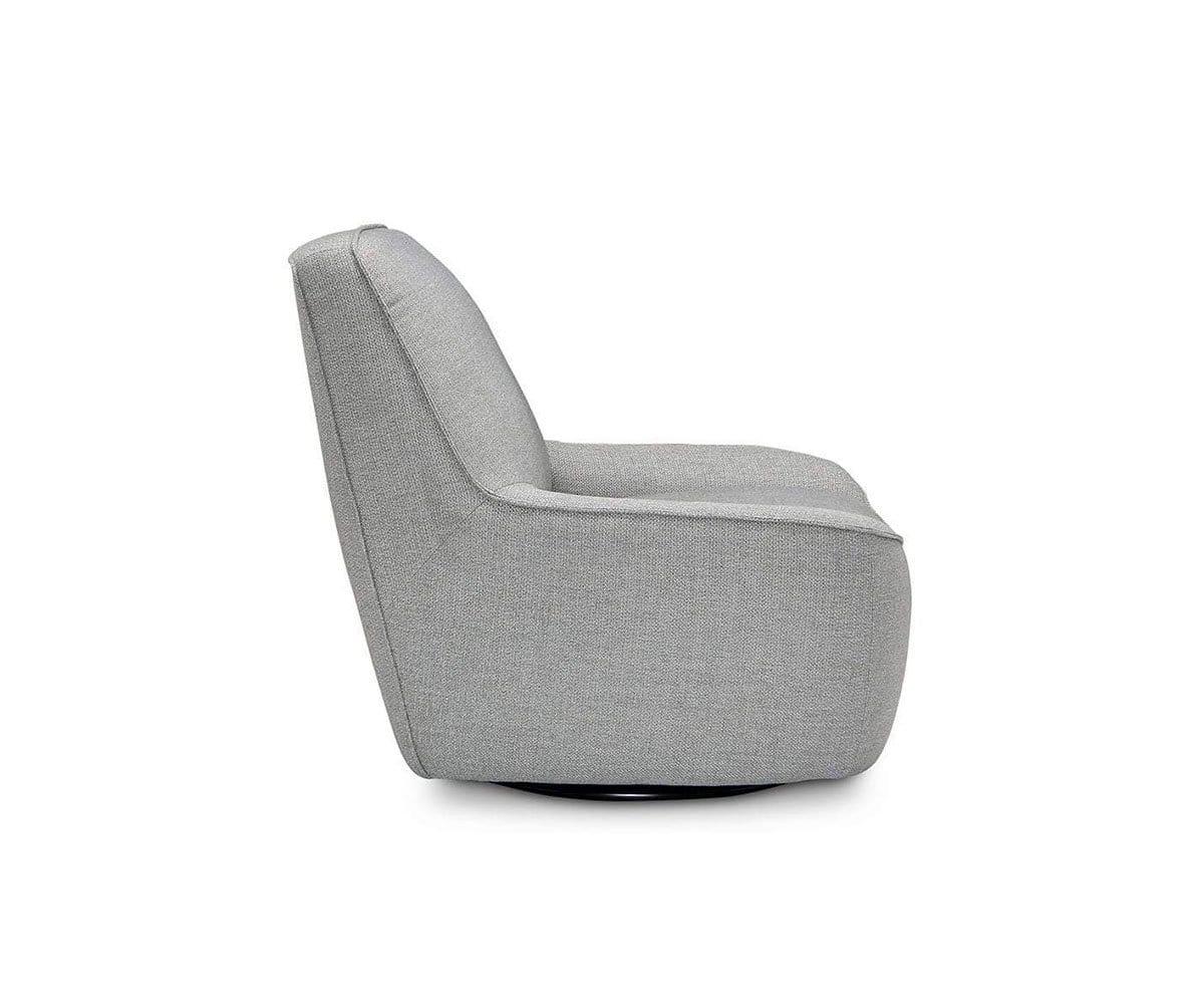 Rost Swivel Chair - Light Grey/Blue (49139240730918)