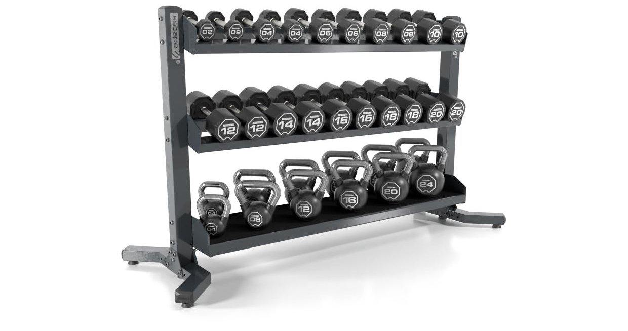 Escape Kettlebell and Dumbbell Rack