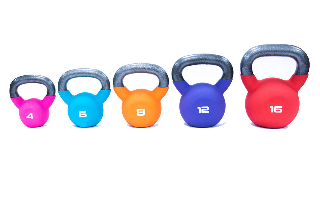 Jordan Coloured Neoprene Kettlebells Sets (Beginner - Advanced)