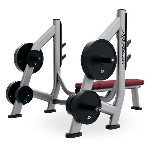 Life Fitness Signature Series Olympic Bench Weight Storage  (Storage Only)