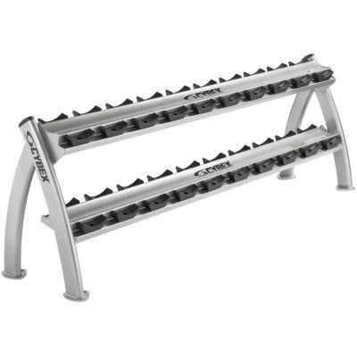 Cybex Twin Tier Dumbbell Rack (Holds 10 Pairs)