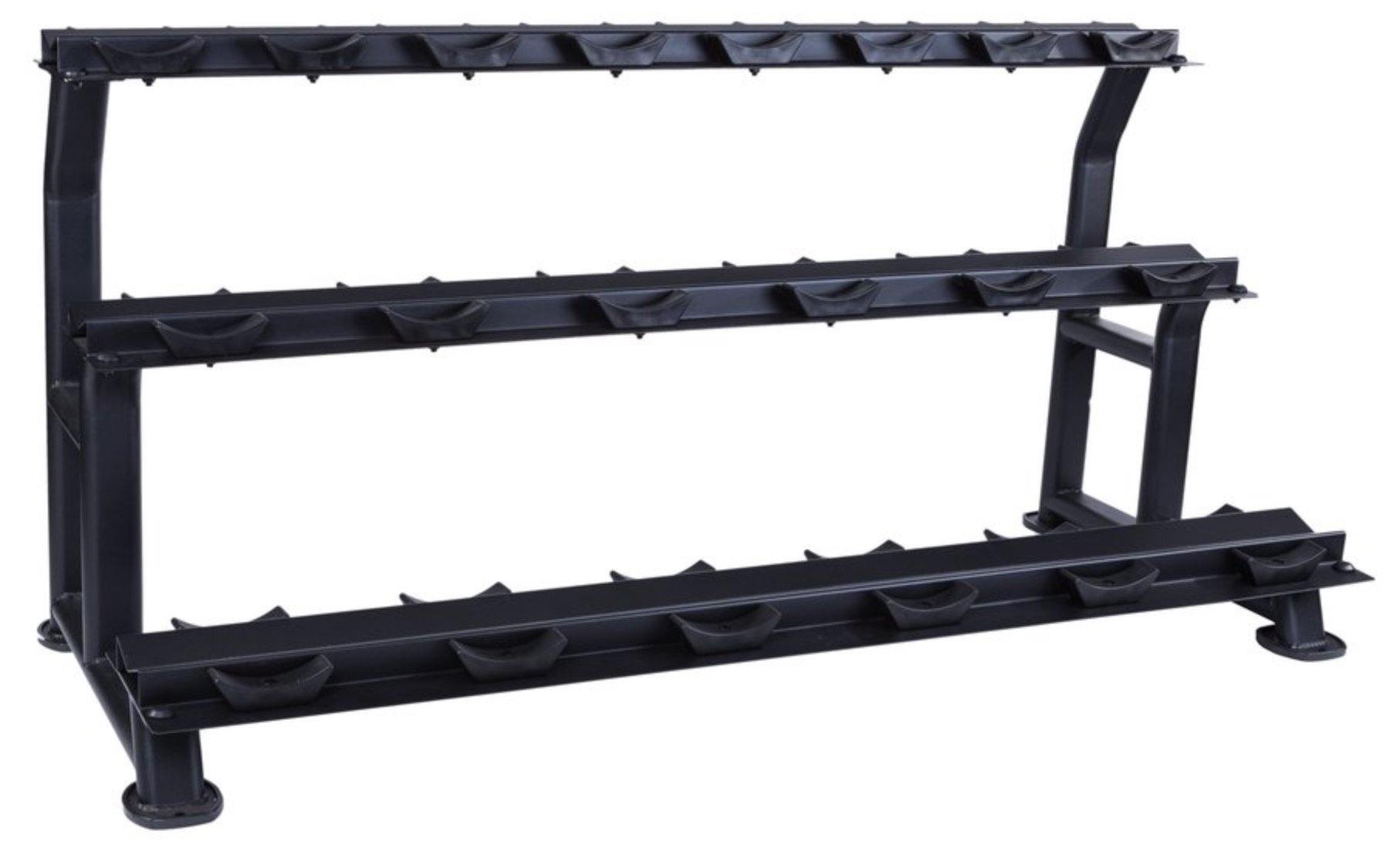 Jordan Dumbell Rack Oval Frame (10 Pair - 3 Tier)