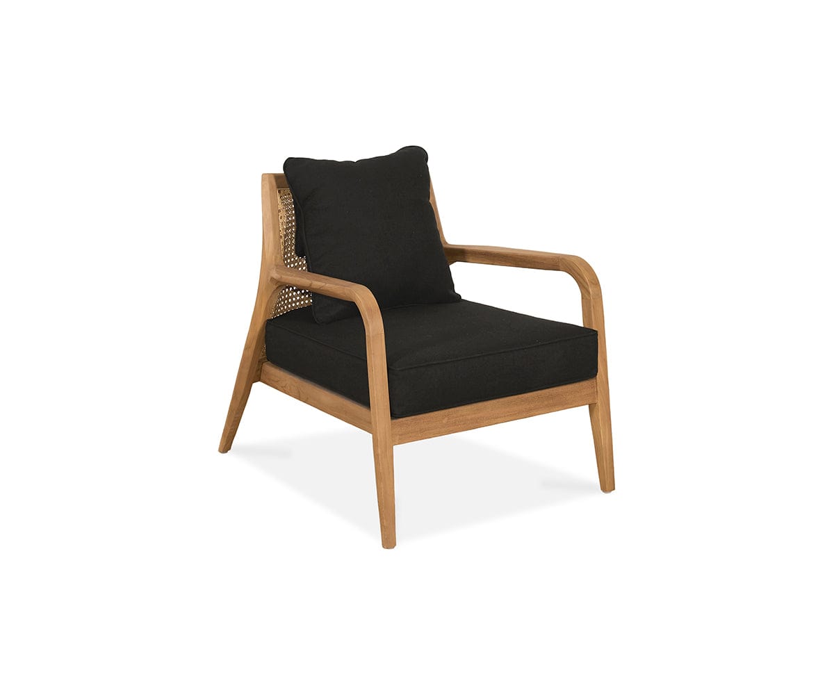 Rikka Accent Chair Teak/Black - Scandinavian Designs (49139272188198)